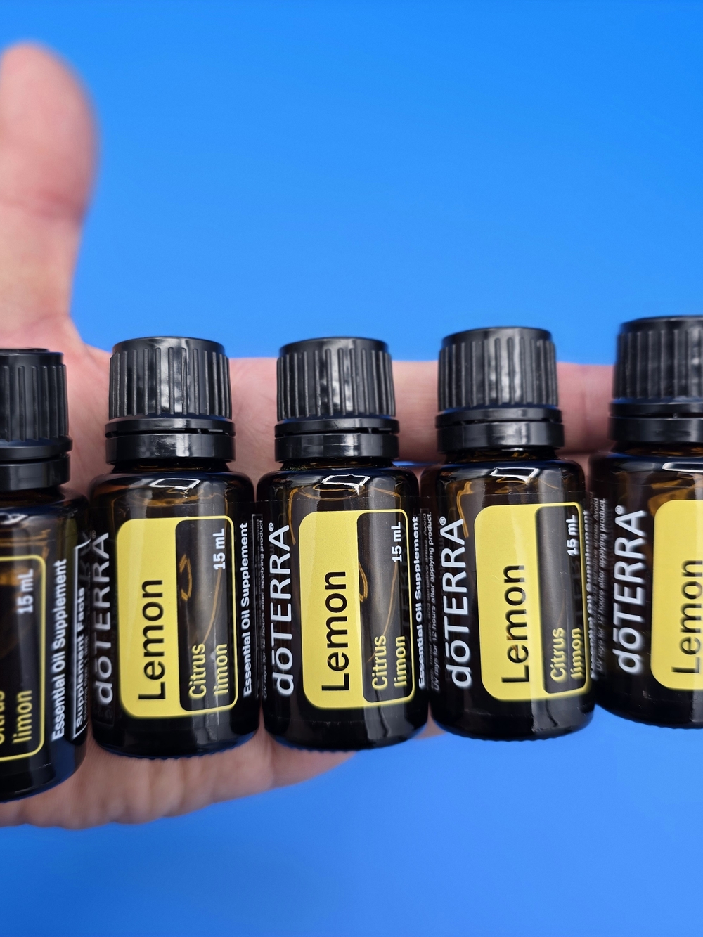 doTERRA Lemon Essential Oil 15mL 5-Pack Citrus Authentic Original 2029
